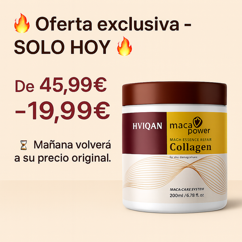 ⭐Mascarilla Capilar de Lujo con Colágeno Activo 200ML✔