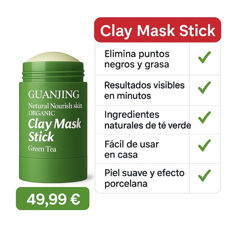 Mascarilla Milagrosa de Té Verde + Set de almohadilla y gel hidratante GRATIS