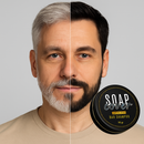 Jabón comprimido para cubrir el cabello